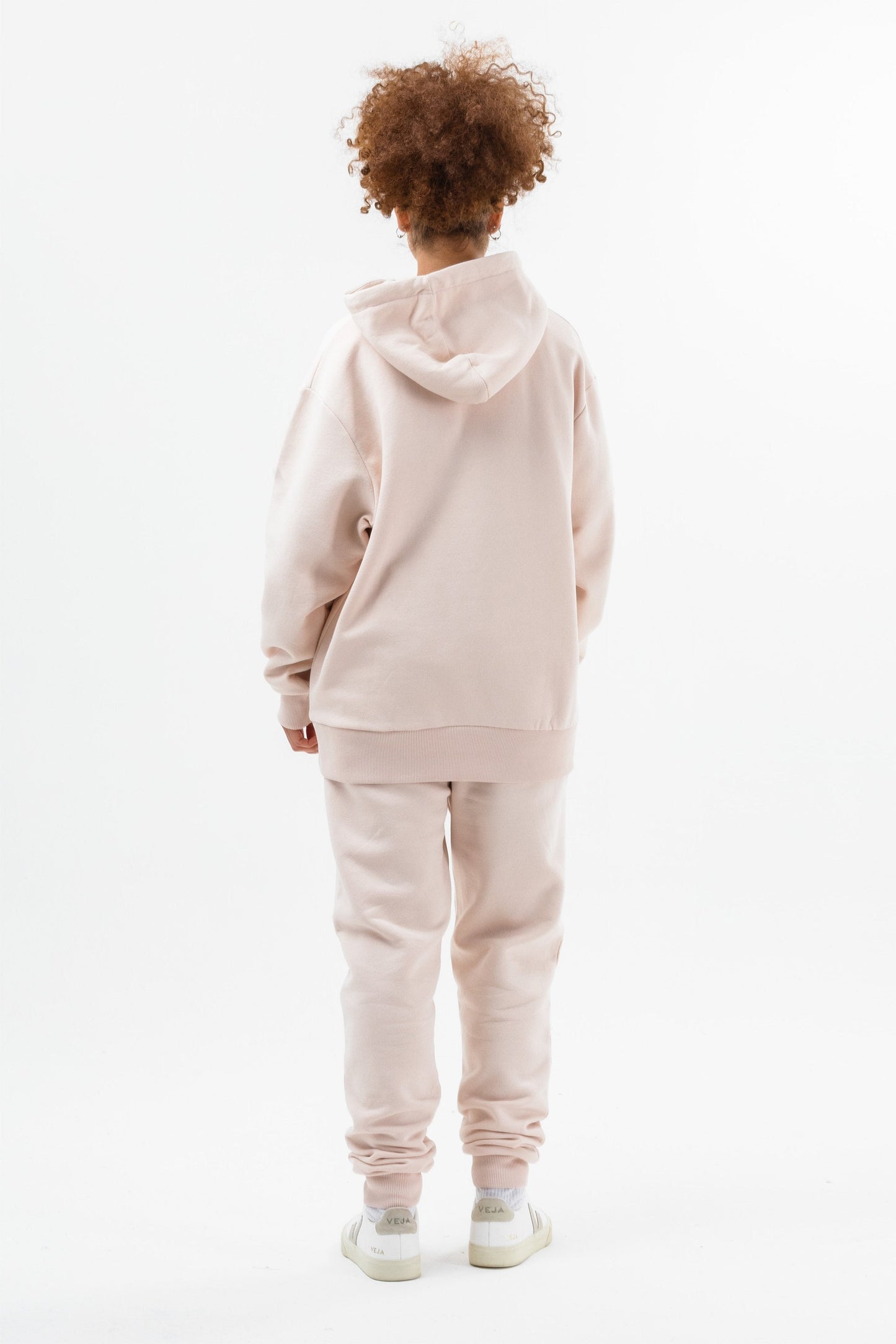 CONTINU8 LIGHT PINK OVERSIZED HOODIE