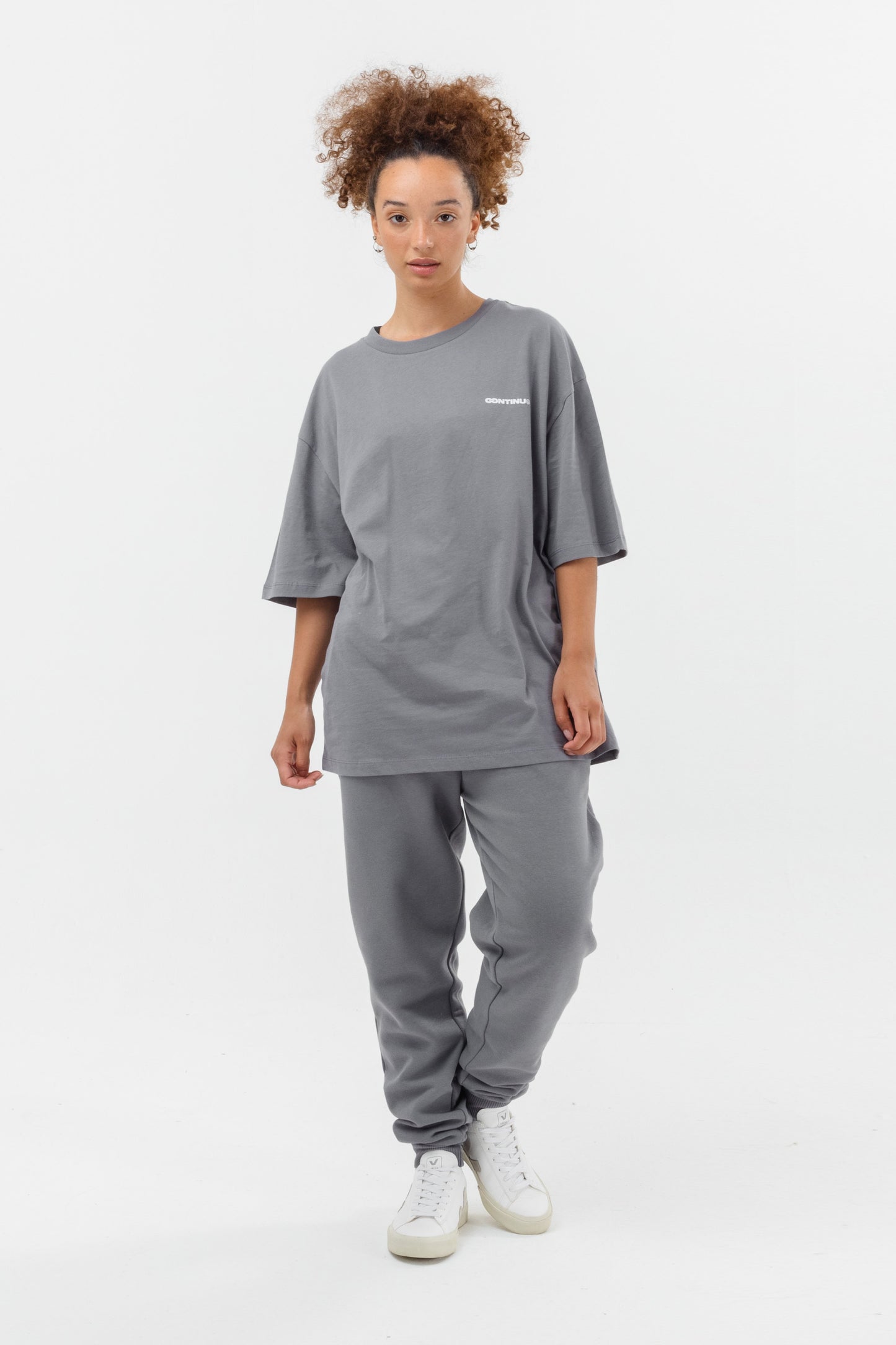 CONTINU8 GREY OVERSIZED T-SHIRT