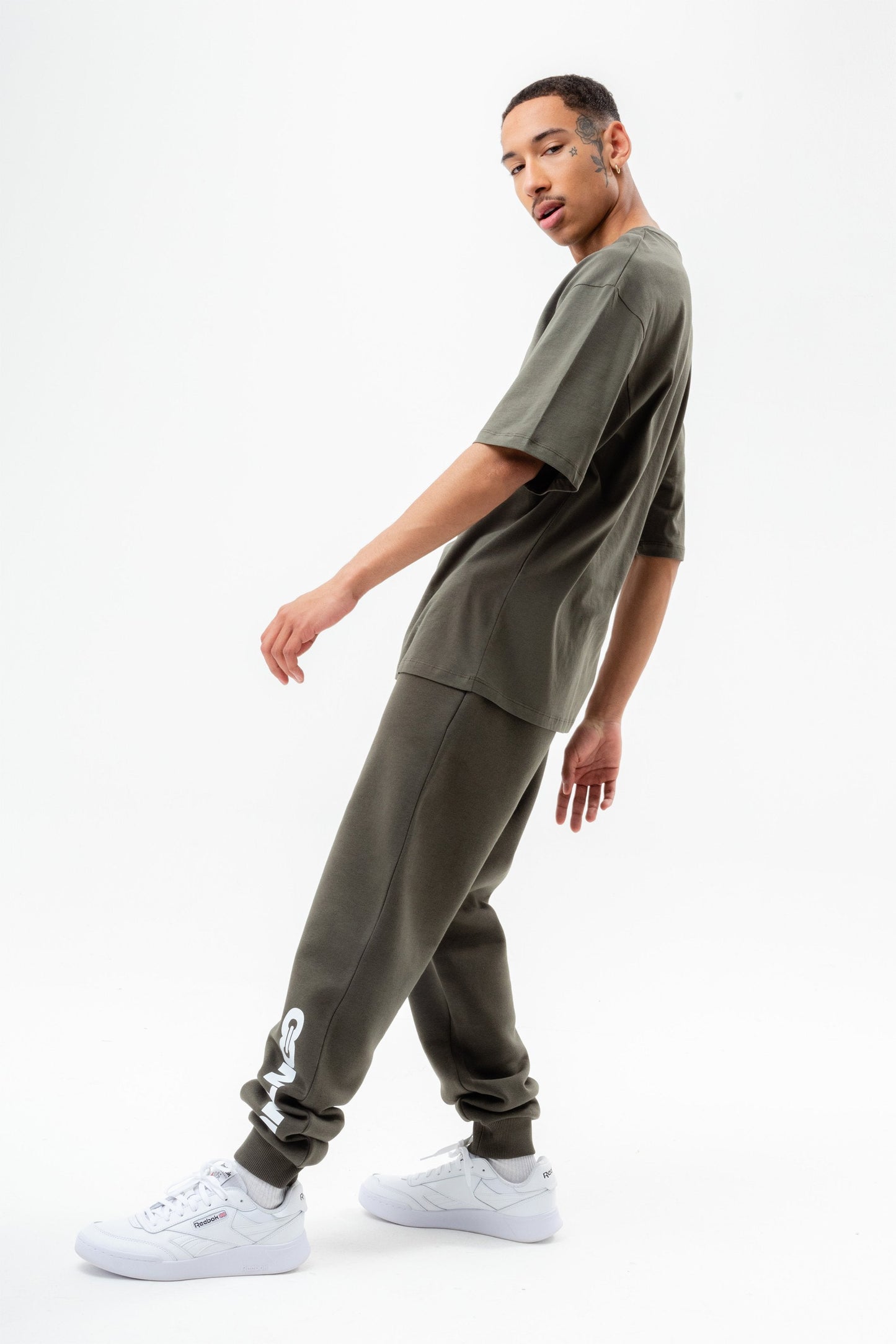 CONTINU8 KHAKI OVERSIZED T-SHIRT