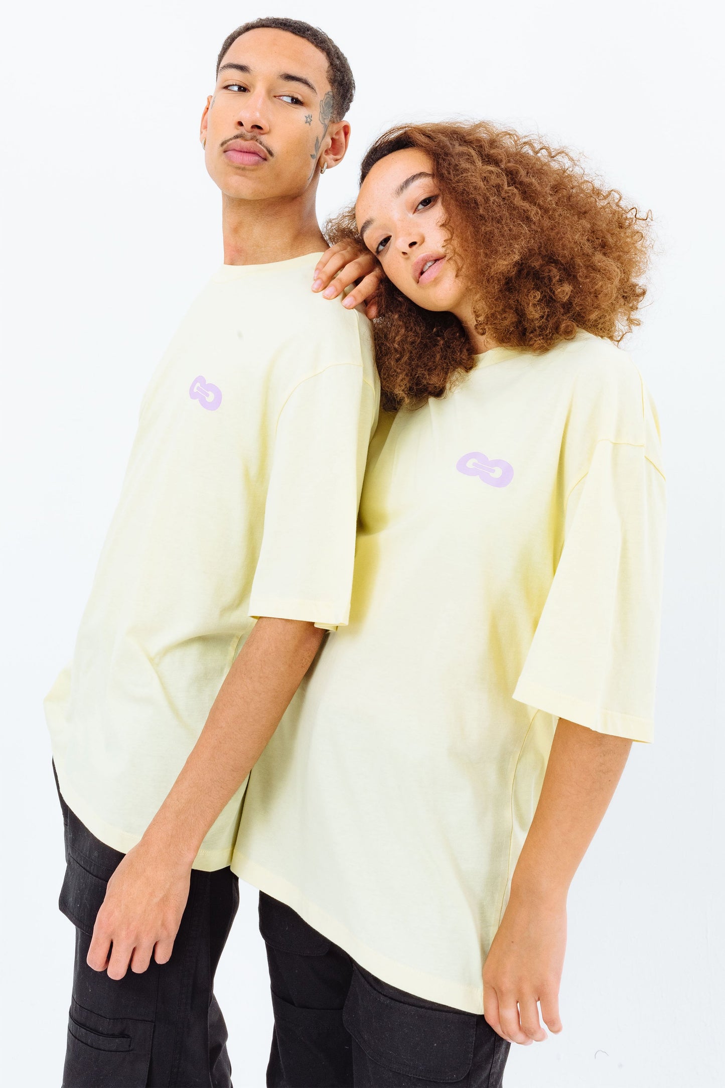 CONTINU8 YELLOW OVERSIZED T-SHIRT