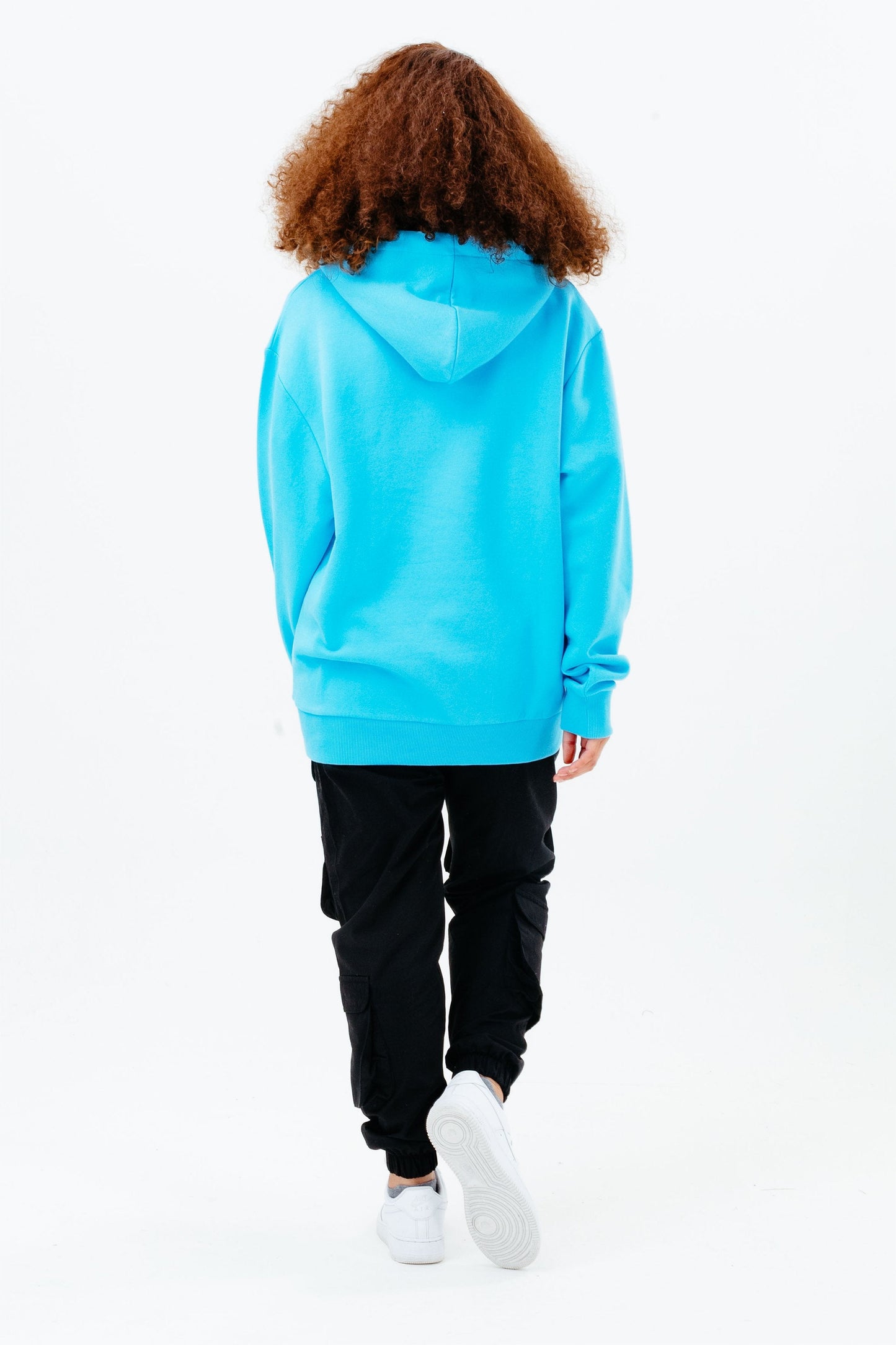 CONTINU8 BLUE OVERSIZED PULLOVER HOODIE