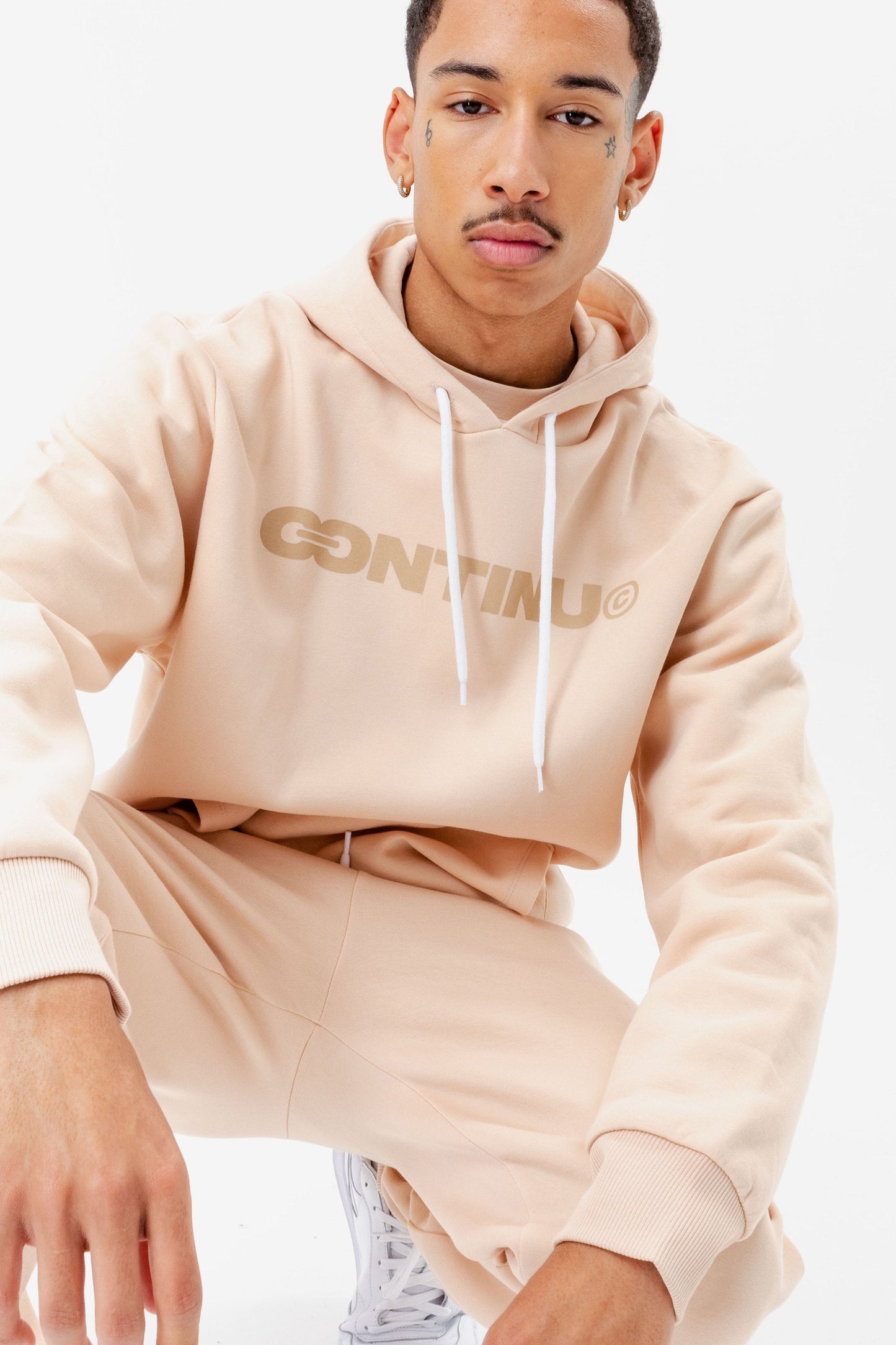 CONTINU8 NUDE OVERSIZED HOODIE