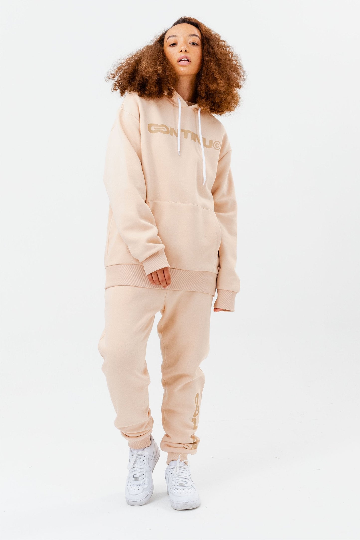 CONTINU8 NUDE OVERSIZED HOODIE