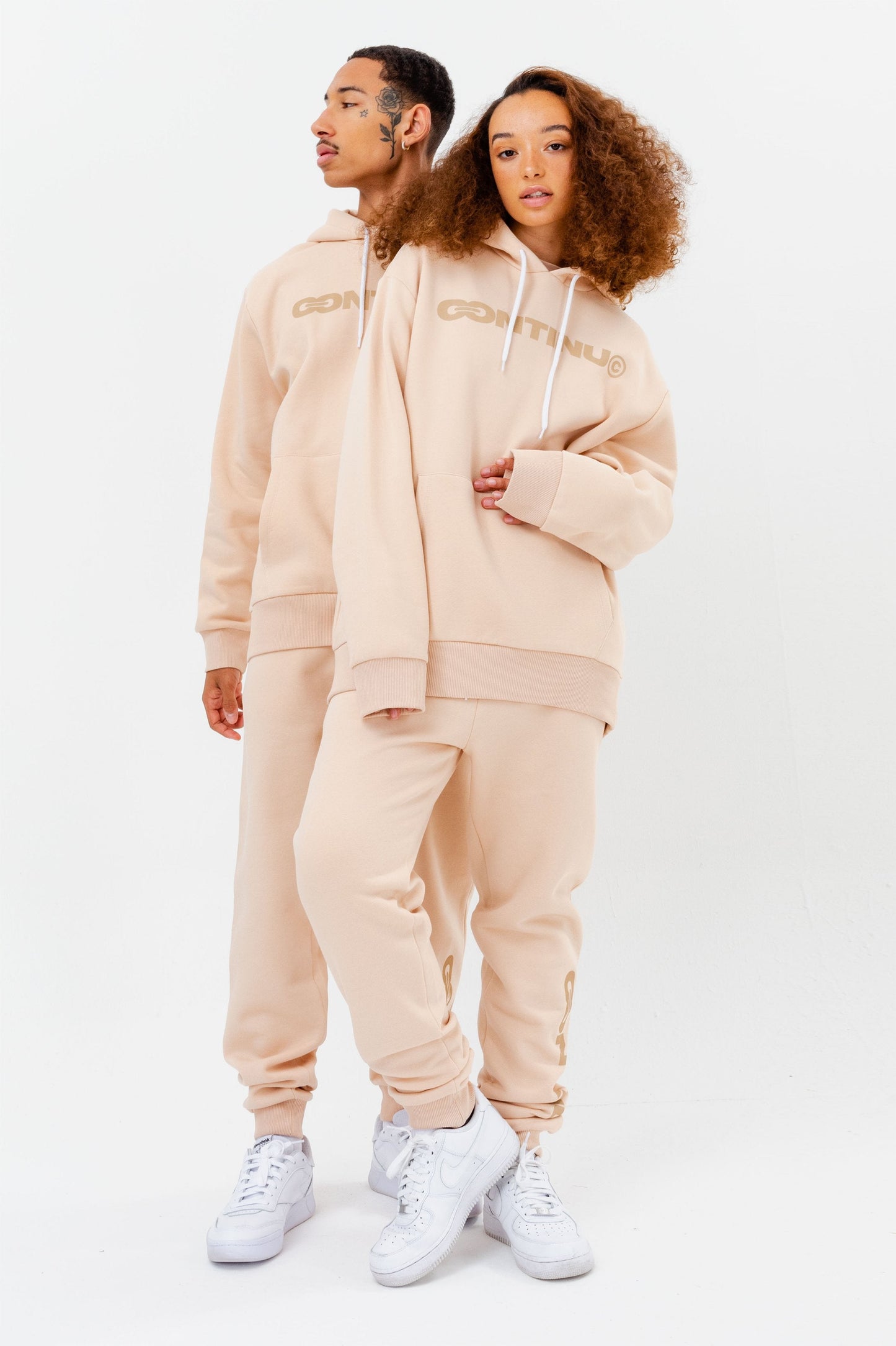 CONTINU8 NUDE OVERSIZED HOODIE