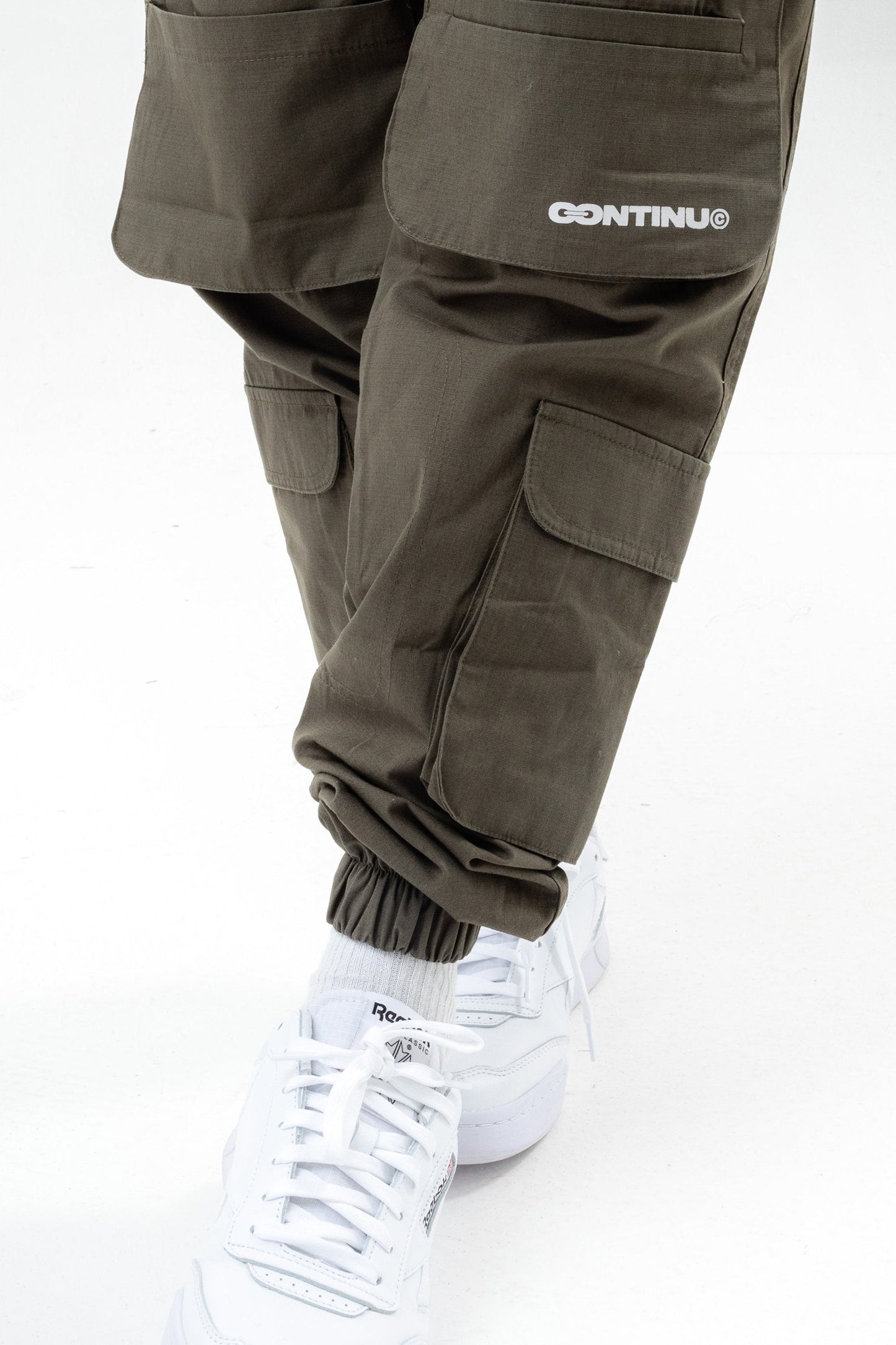 CONTINU8 KHAKI CARGO PANTS