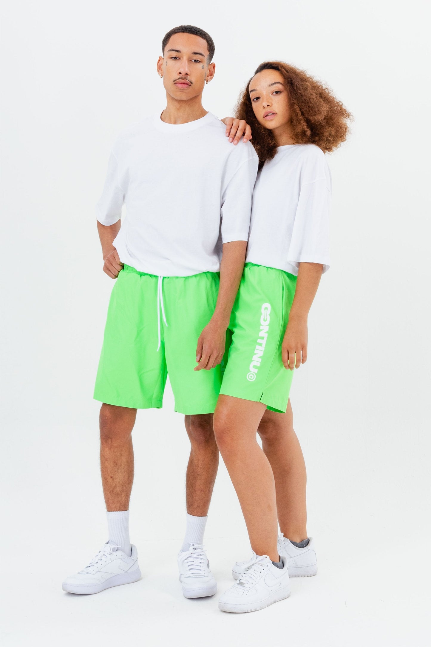 CONTINU8 GREEN SWIM SHORTS