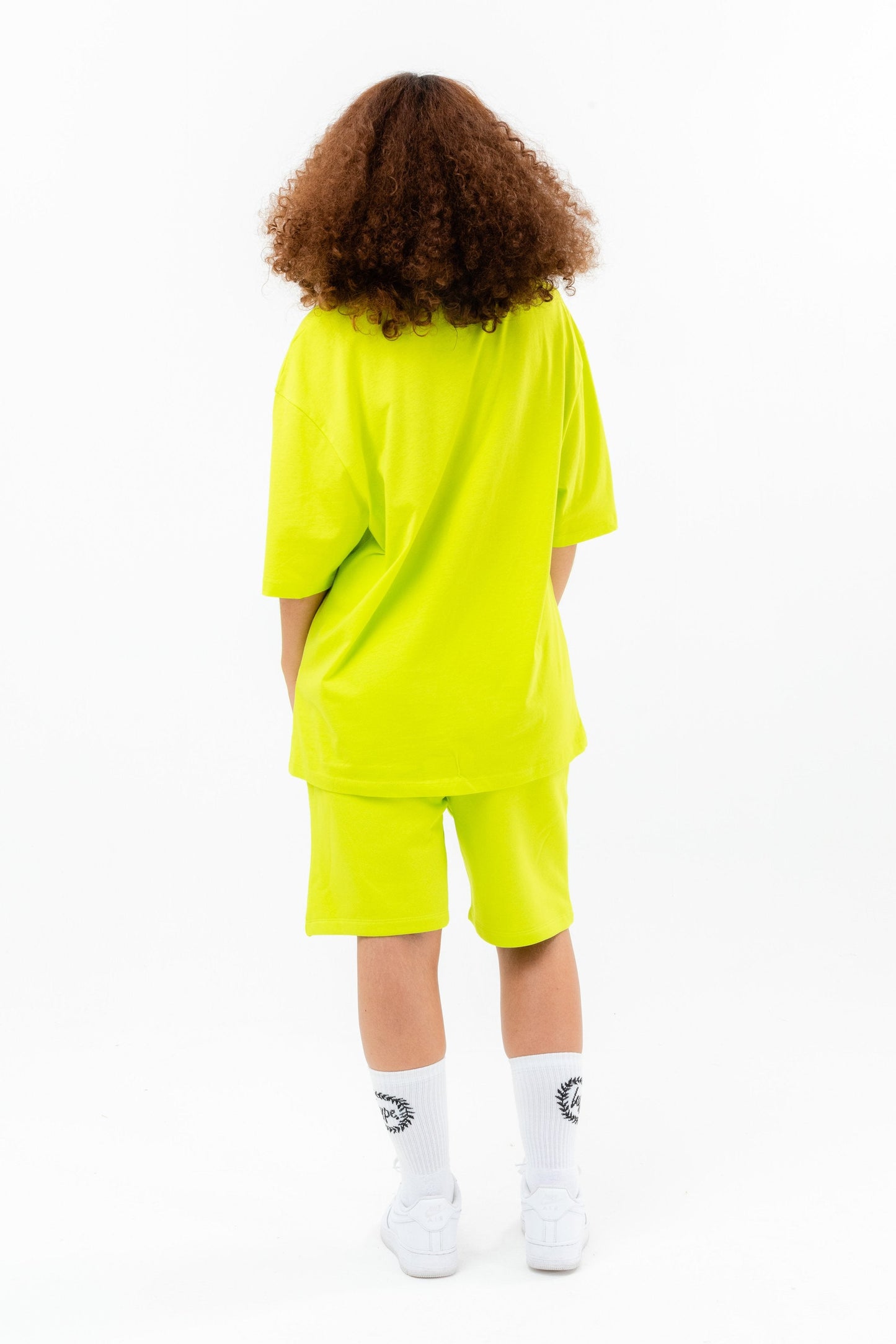 CONTINU8 NEON GREEN JERSEY SHORTS