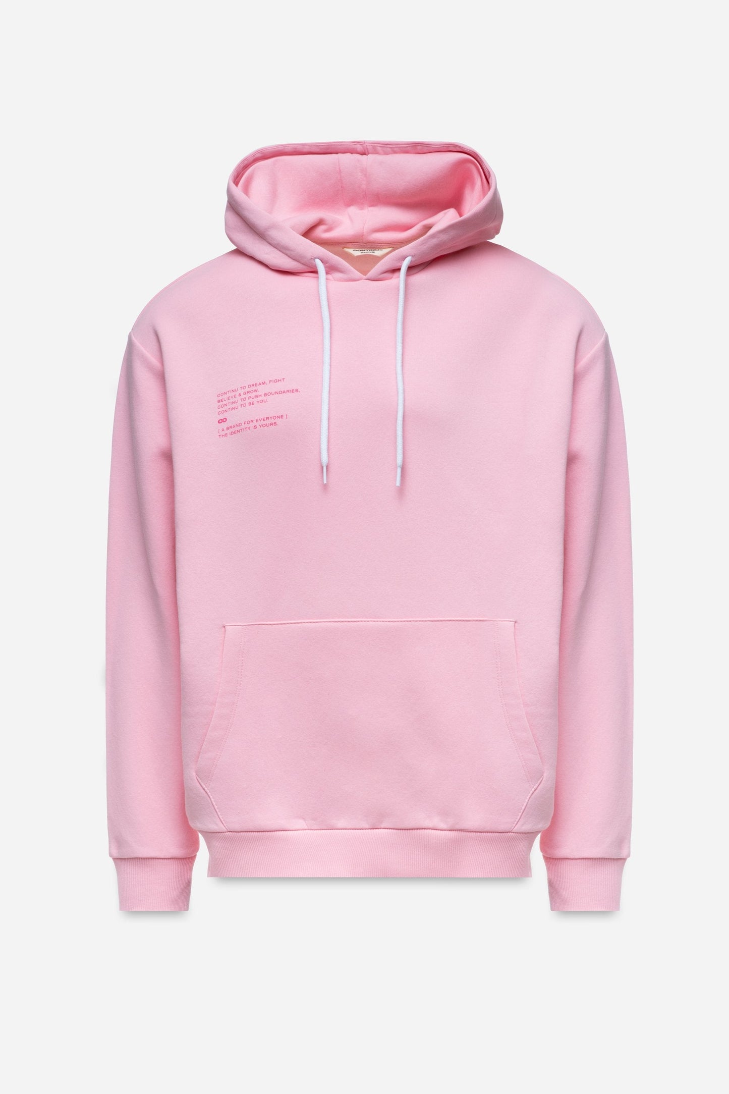 CONTINU8 TONAL PINK GRAPHIC OVERSIZED HOODIE