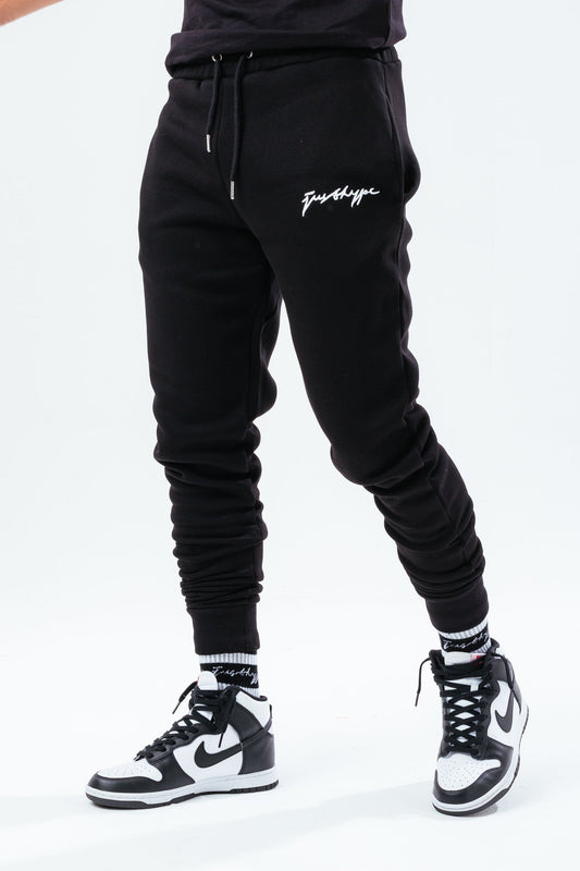HYPE BLACK SCRIBBLE MEN'S JOGGERS