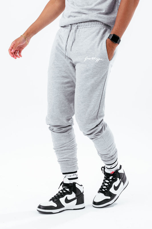 HYPE GREY MARL SCRIBBLE MEN'S JOGGERS