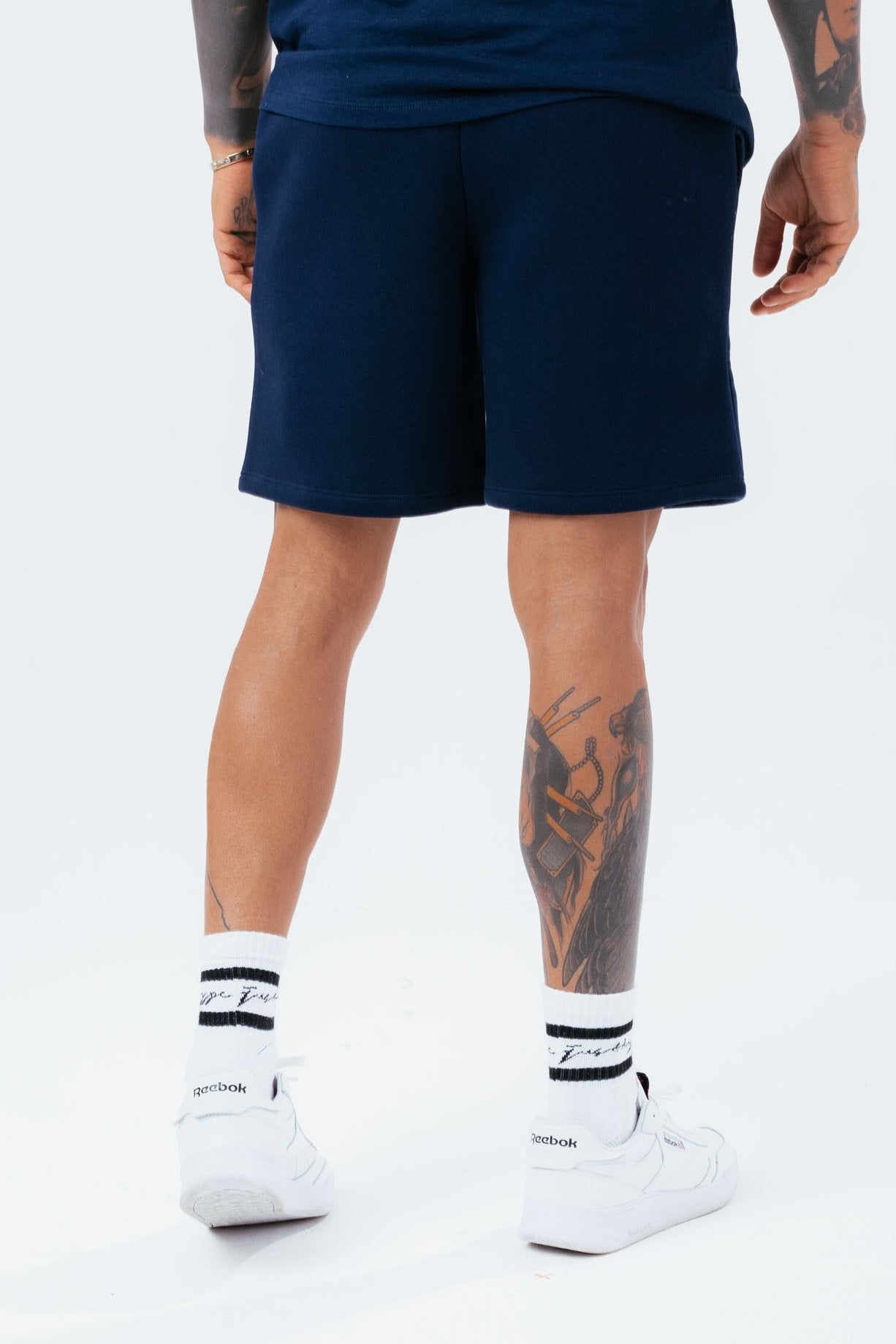 HYPE NAVY SCRIBBLE MEN'S SHORTS