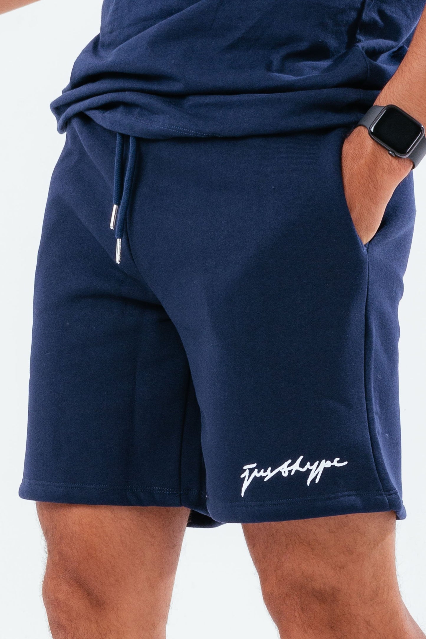 HYPE NAVY SCRIBBLE MEN'S SHORTS