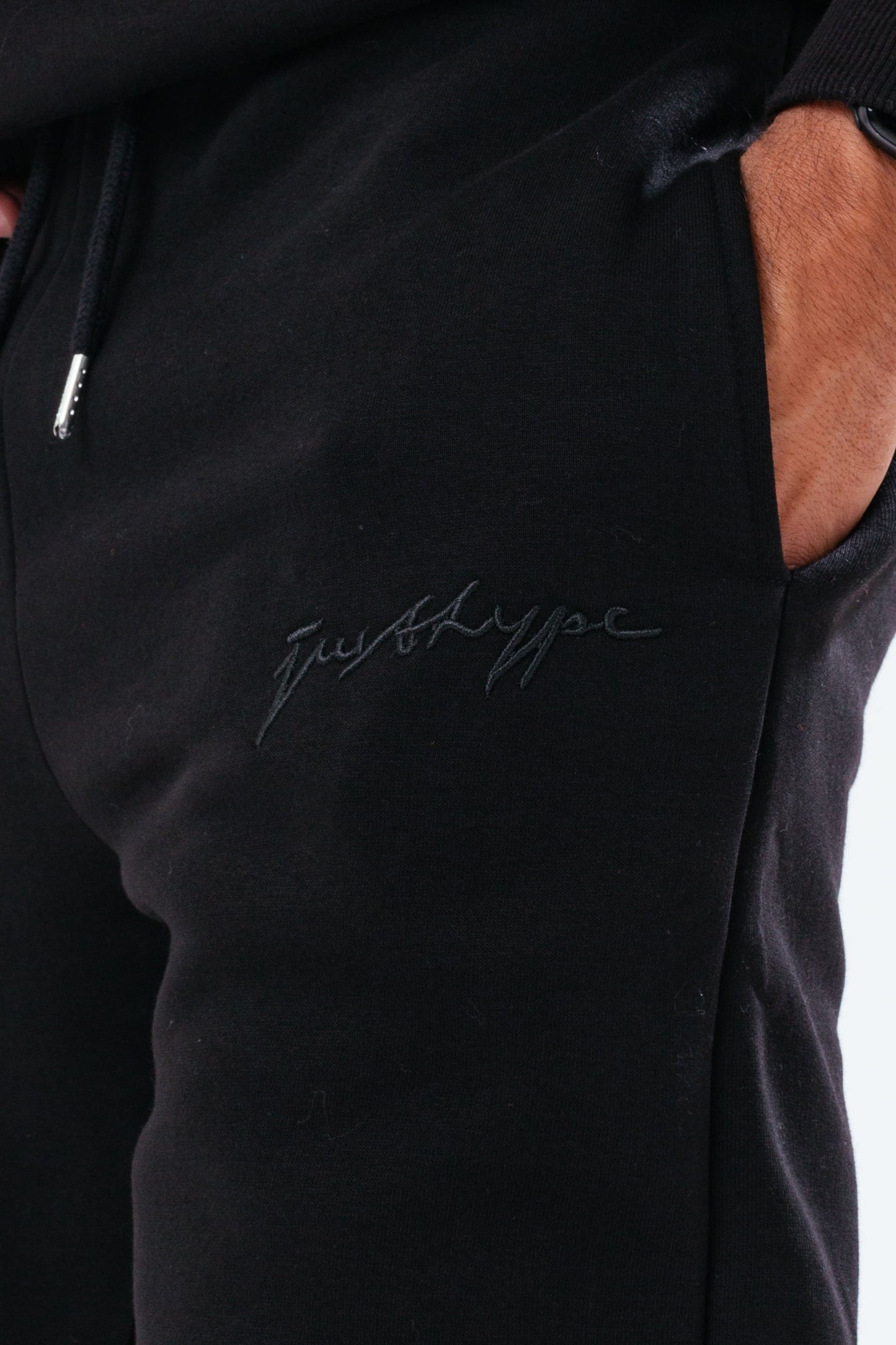 HYPE BLACK SCRIBBLE ZIP MEN'S TRACKSUIT SET