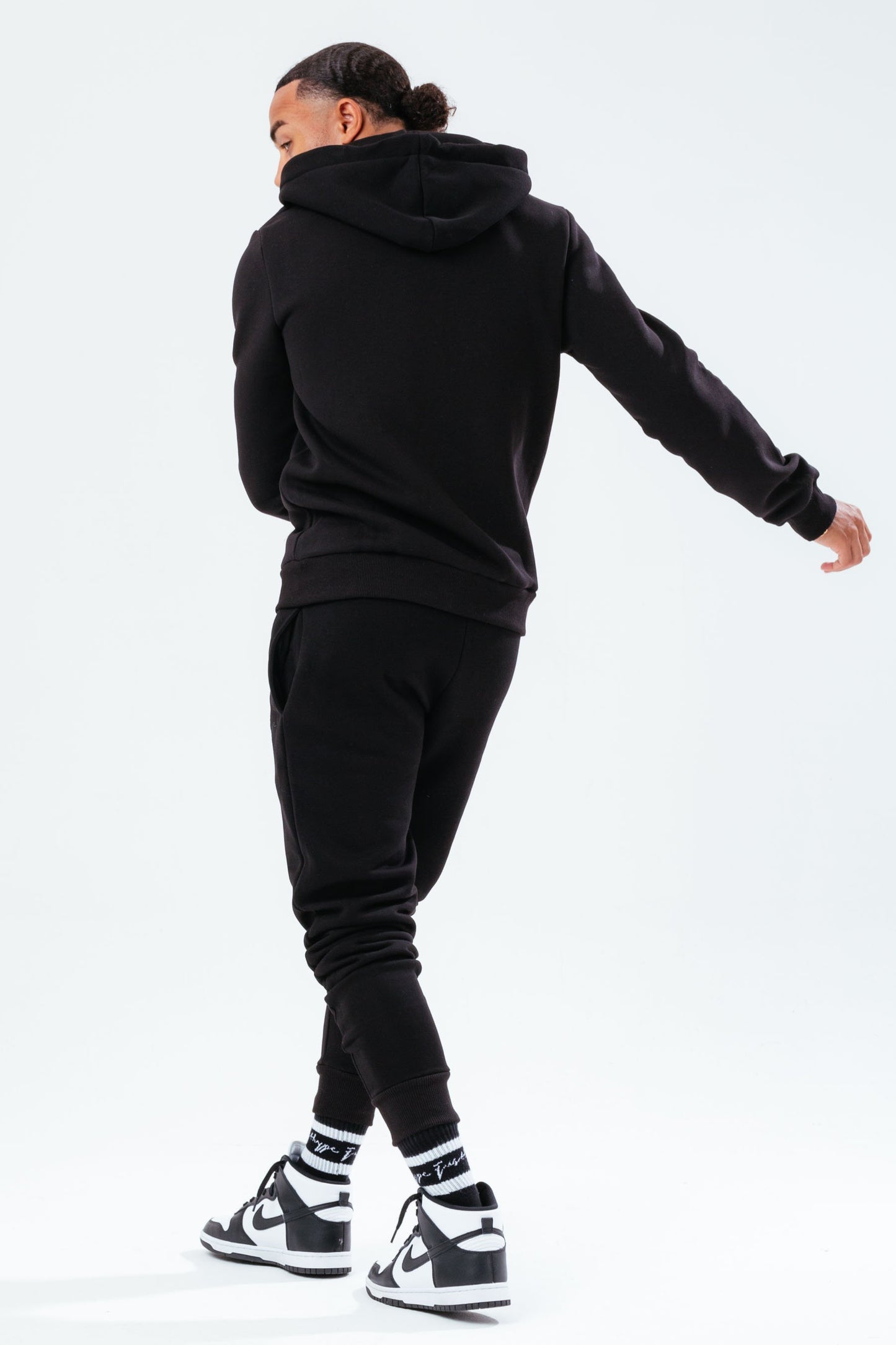 HYPE BLACK SCRIBBLE ZIP MEN'S TRACKSUIT SET