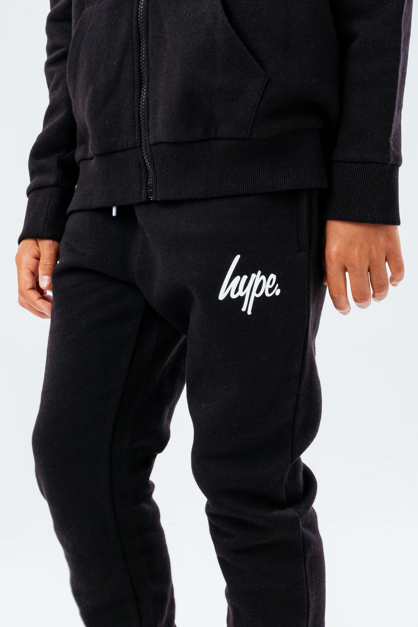 HYPE UNISEX KIDS BLACK SCRIPT JOGGERS