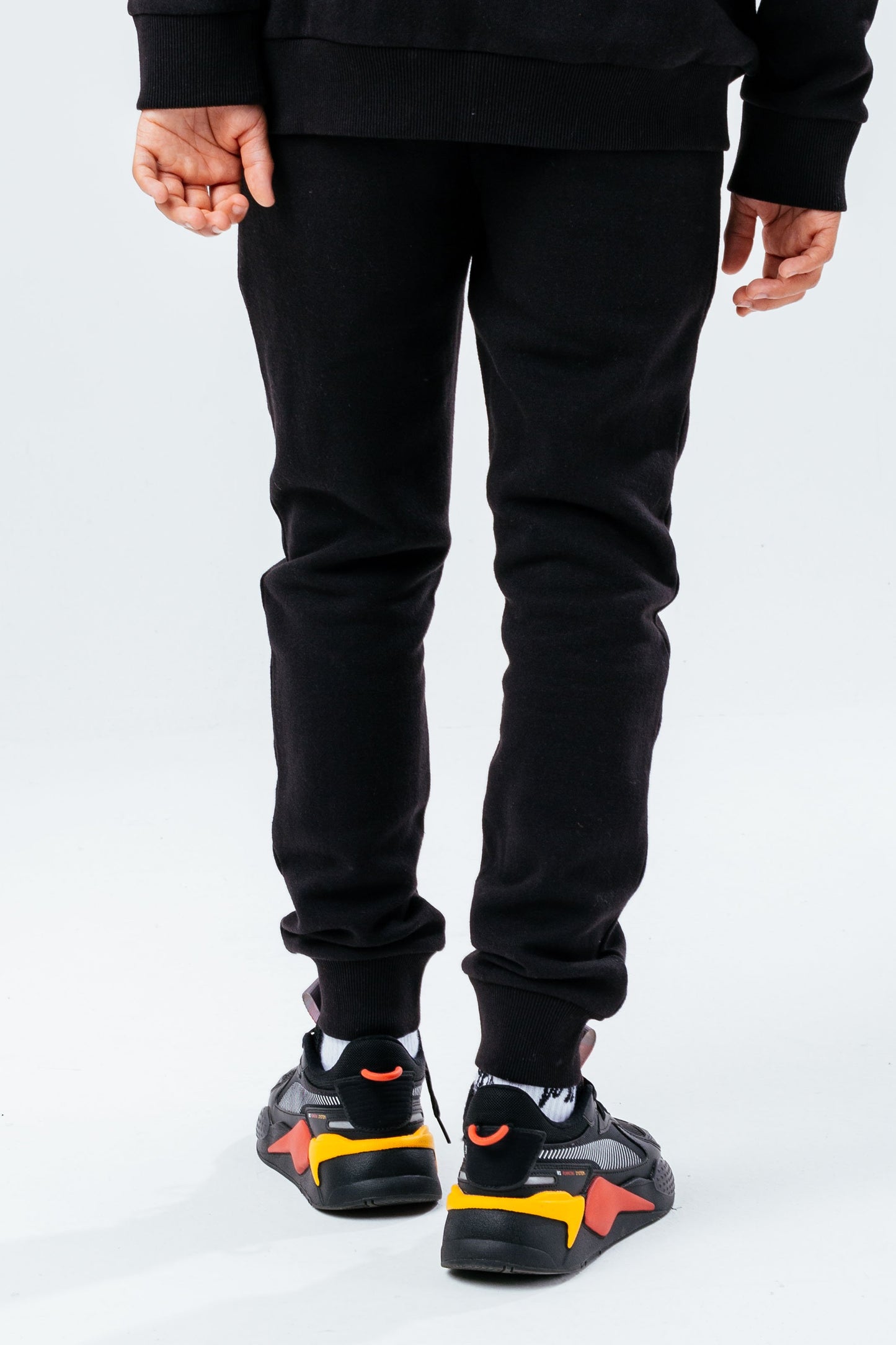 HYPE UNISEX KIDS BLACK SCRIPT JOGGERS