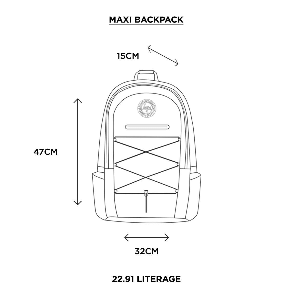 HYPE NAVY MAXI BACKPACK