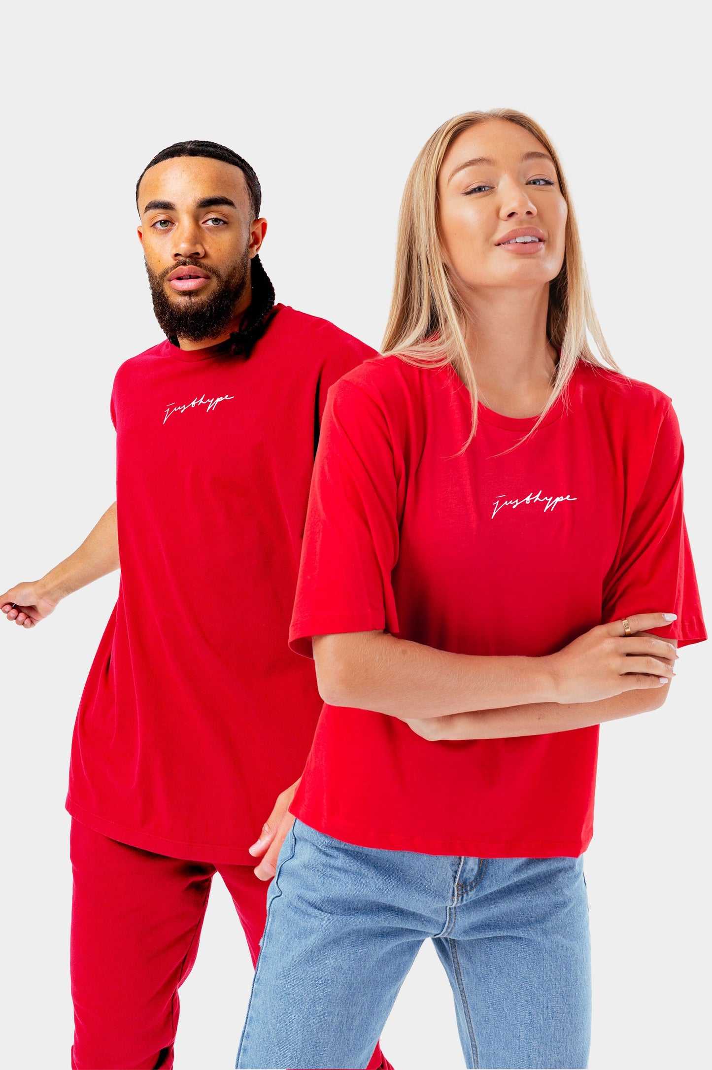 HYPE ADULT RED ESSENTIAL SCRIBBLE LOGO T-SHIRT