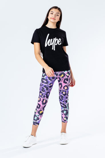 Hype Chic Animal Kids T-Shirt & Leggings Set
