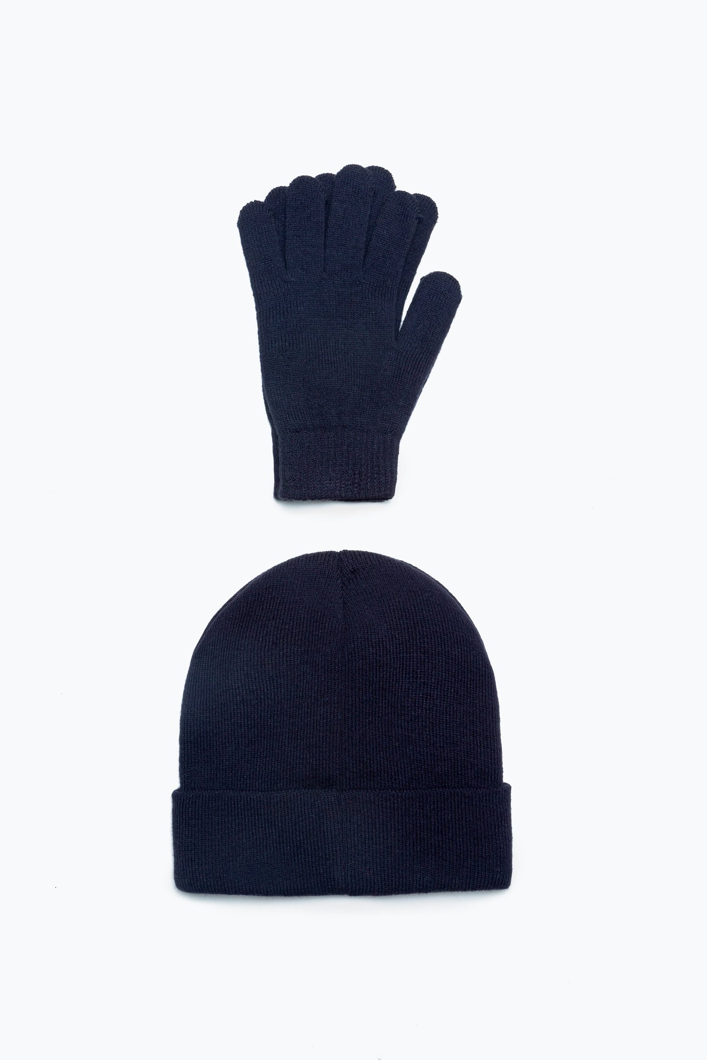 Hype Navy Hat & Gloves Kids Accessories Set
