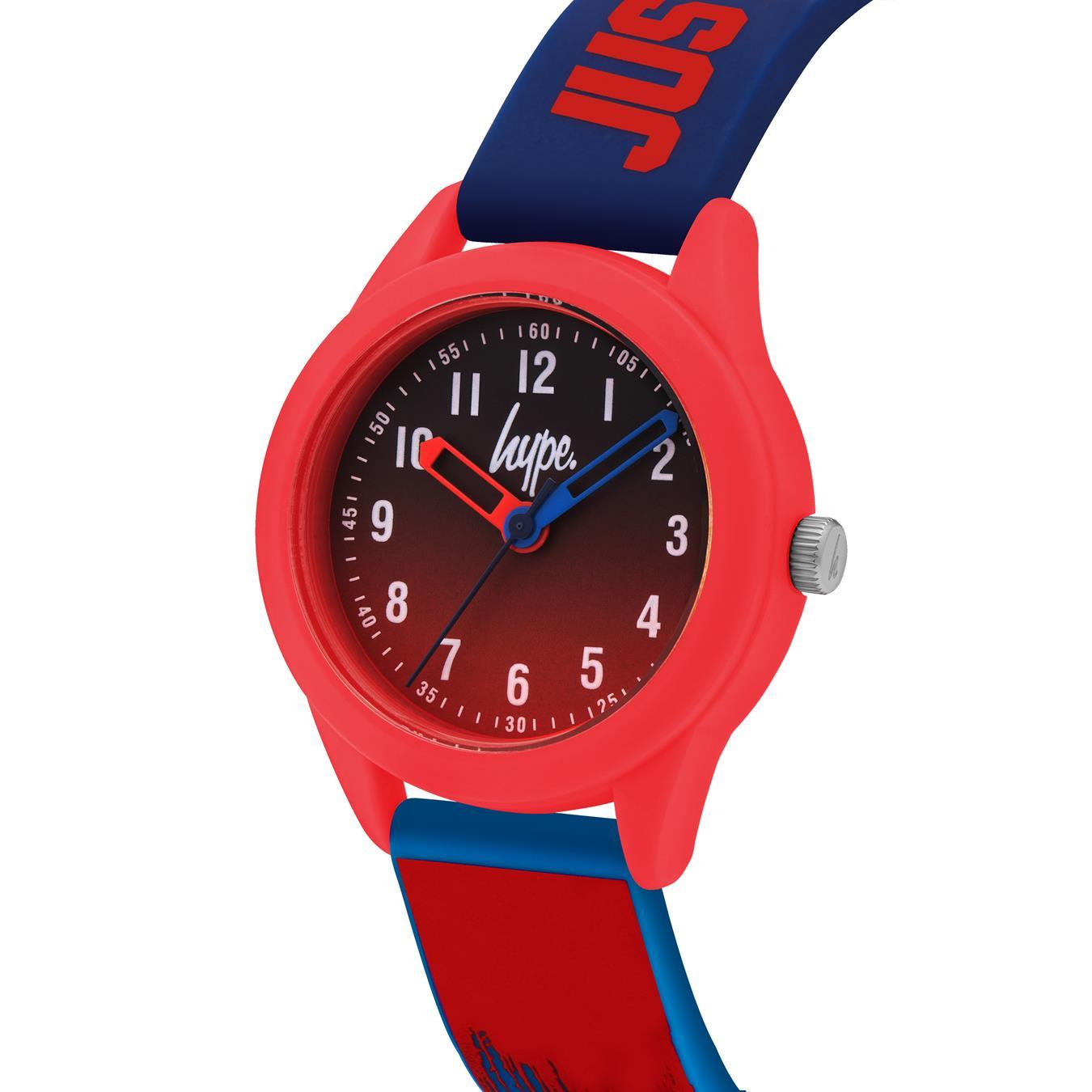 HYPE RED AND BLUE PAINT DRIP KIDS WATCH
