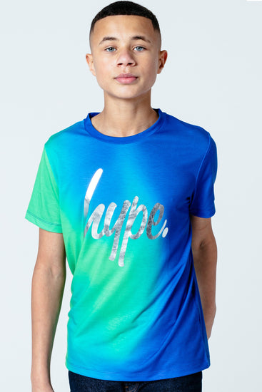 Hype Greeny Blue Fade Kids T-Shirt