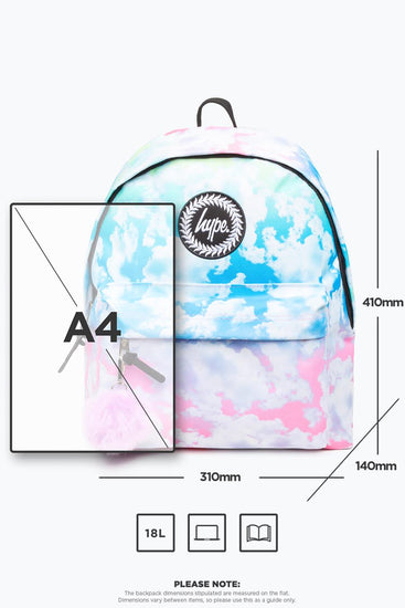 Hype Pastel Gradient Clouds Pom Backpack