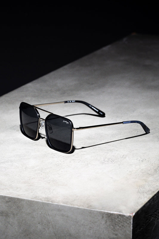 HYPE BLOCK BLACK BLUE SUNGLASSES