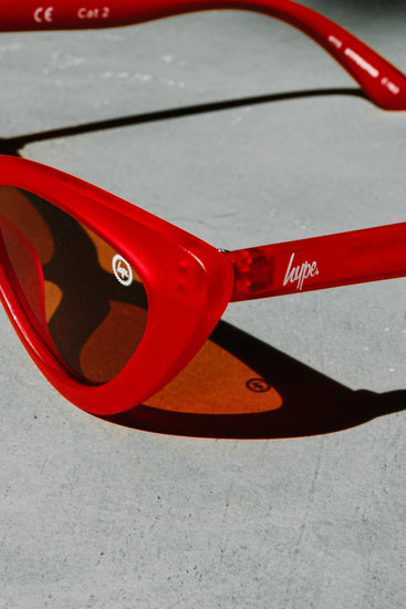 Hype Red Cat Eye Sunglasses