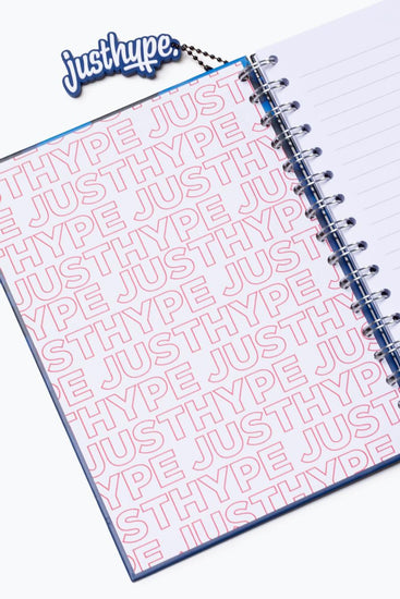Hype Blue Camo A5 Notebook With Rubber Charm