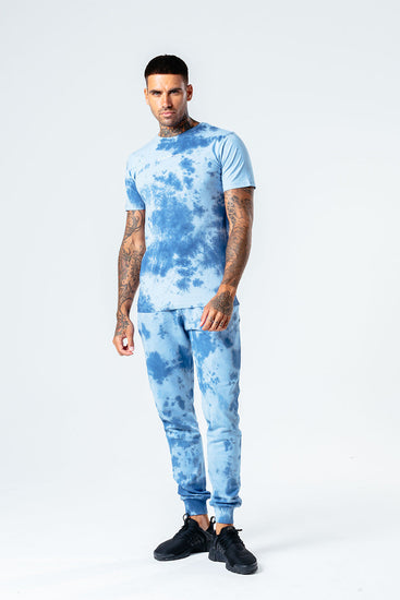 Hype Blue Tie Dye Men'S Oversized T-Shirt