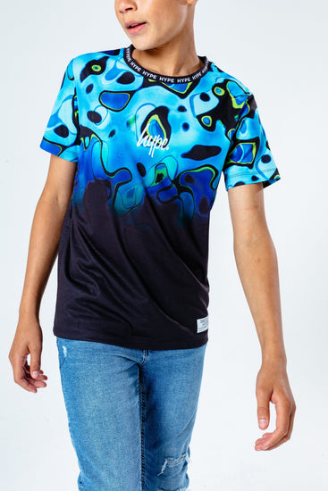 Hype Black Swirl Fade Kids T-Shirt