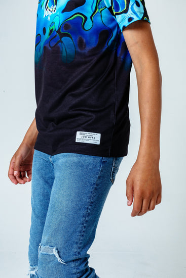Hype Black Swirl Fade Kids T-Shirt