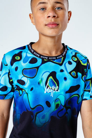 Hype Black Swirl Fade Kids T-Shirt
