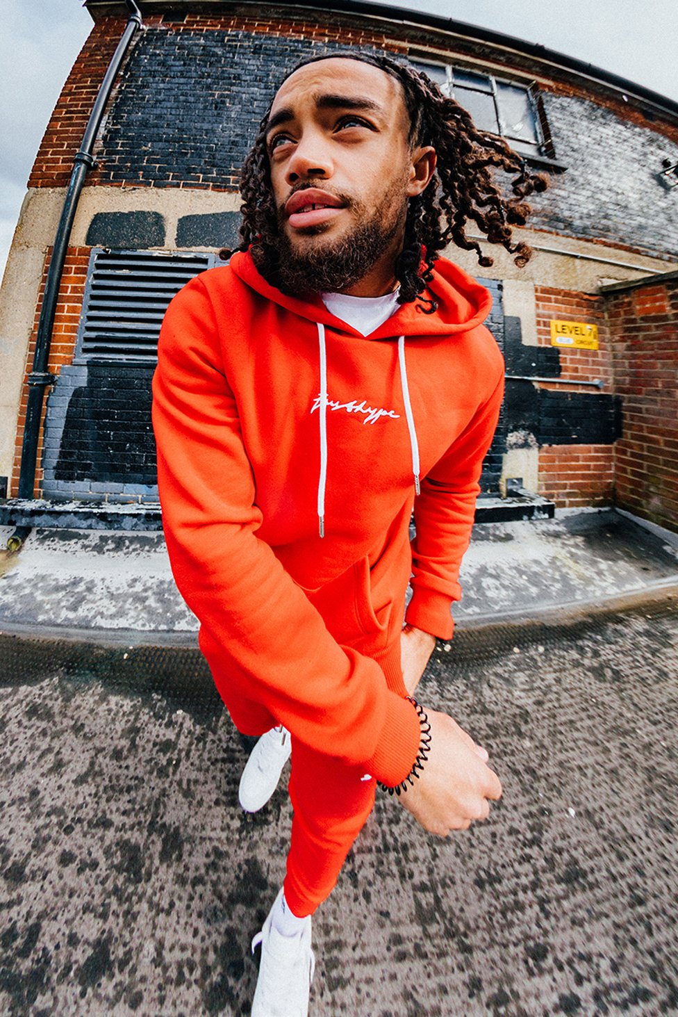 HYPE RED SCRIBBLE MEN'S TRACKSUIT