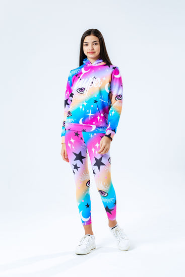 Hype Rainbow Mystic Aop Kids Pullover Hoodie