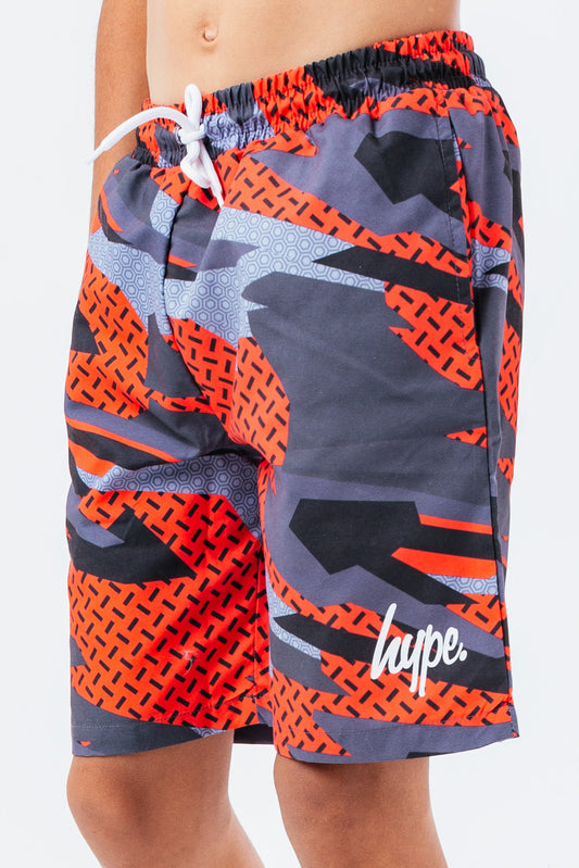 HYPE DIGITAL CAMO KIDS SWIM SHORTS