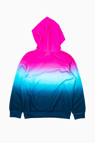 HYPE PINK & BLUE FADE KIDS PULLOVER HOODIE