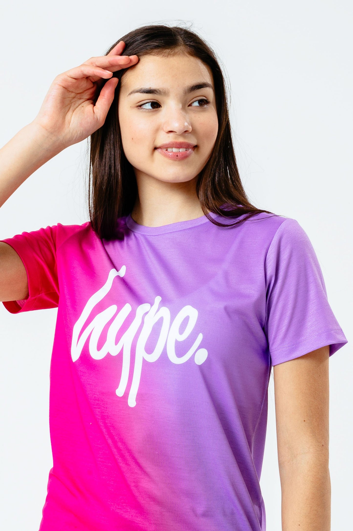 Hype Pink Purple Fade Kids T-Shirt