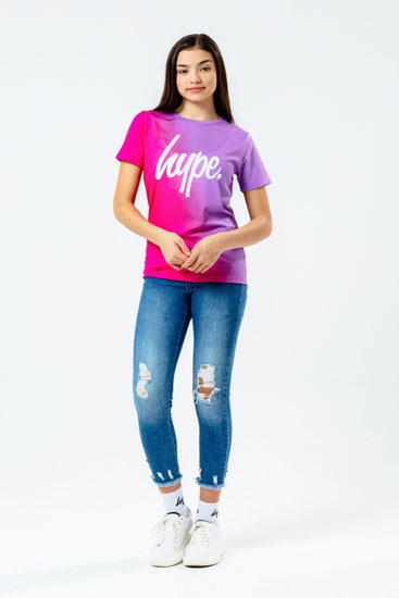 Hype Pink Purple Fade Kids T-Shirt