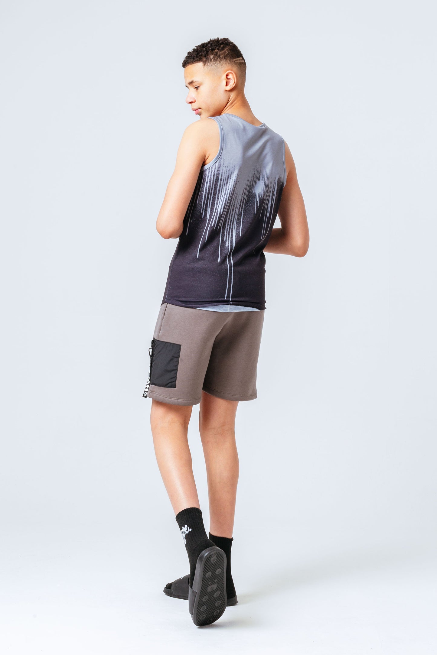 HYPE GREY DRIPS KIDS VEST