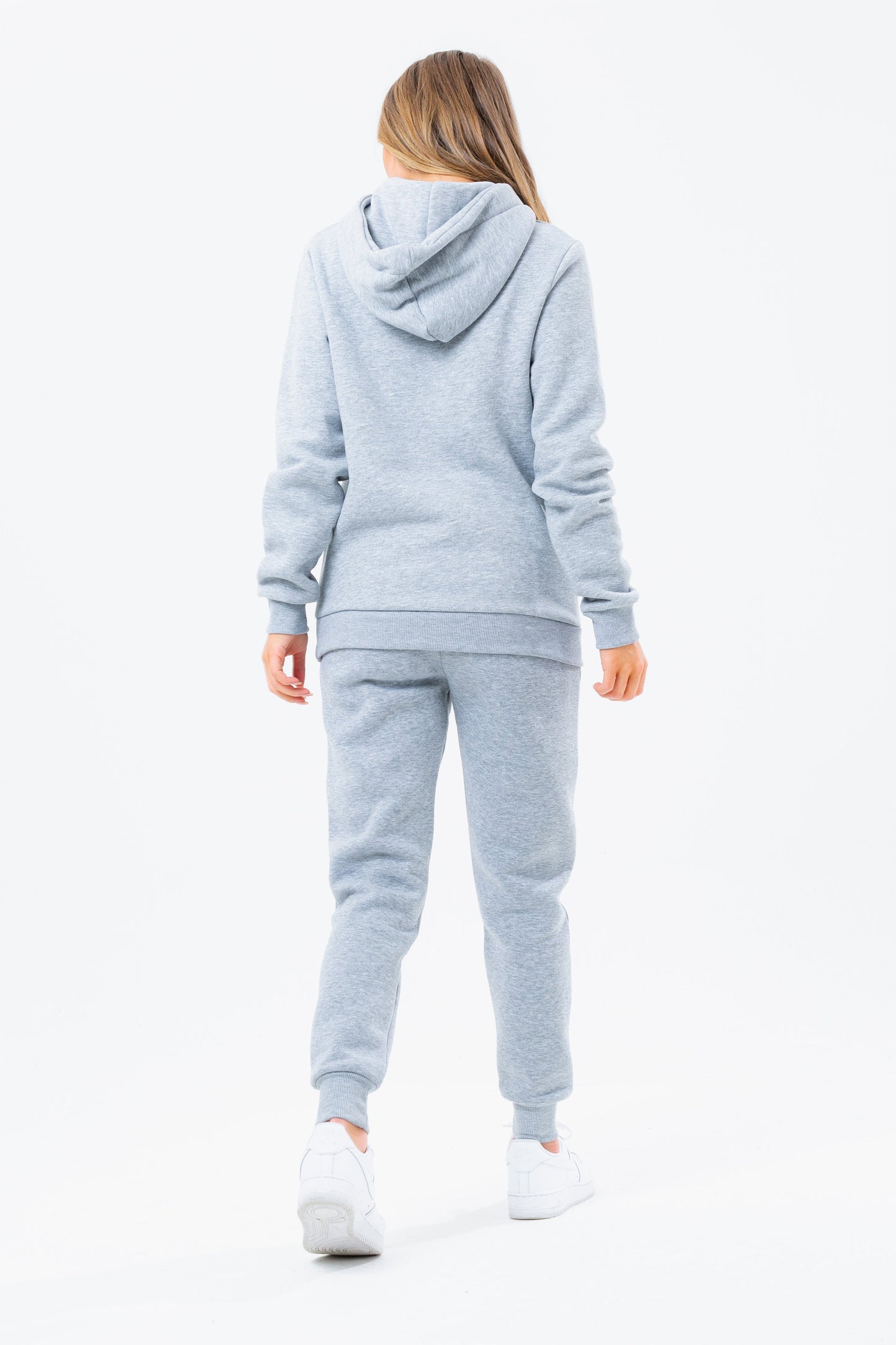 HYPE GREY DRAWCORD WOMEN'S PULLOVER HOODIE