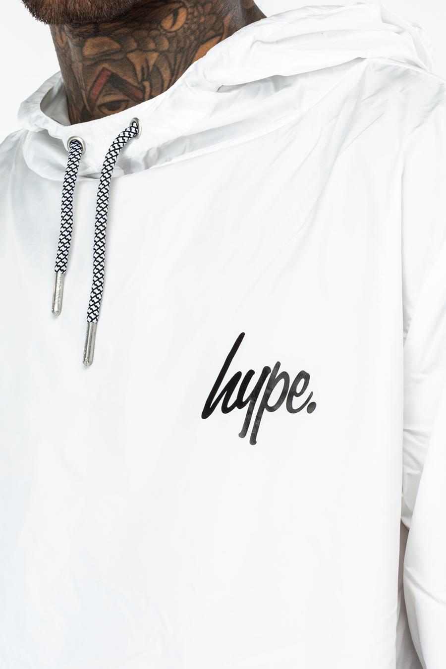 Hype White Crest Mens Fishtail Jacket