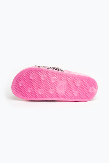 Hype Disco Leopard Kids Sliders