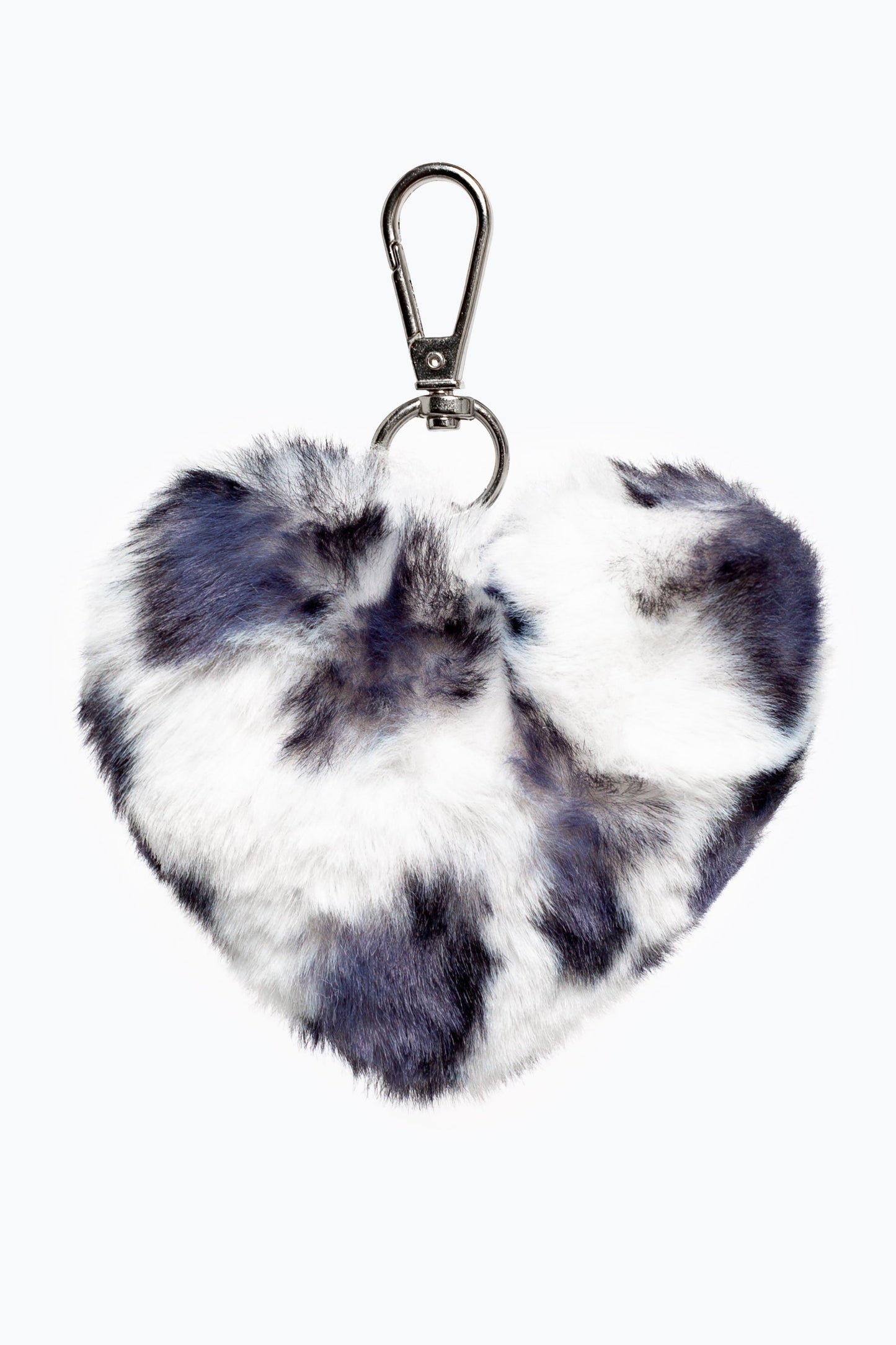 HYPE SNOW LEOPARD HEART POM POM