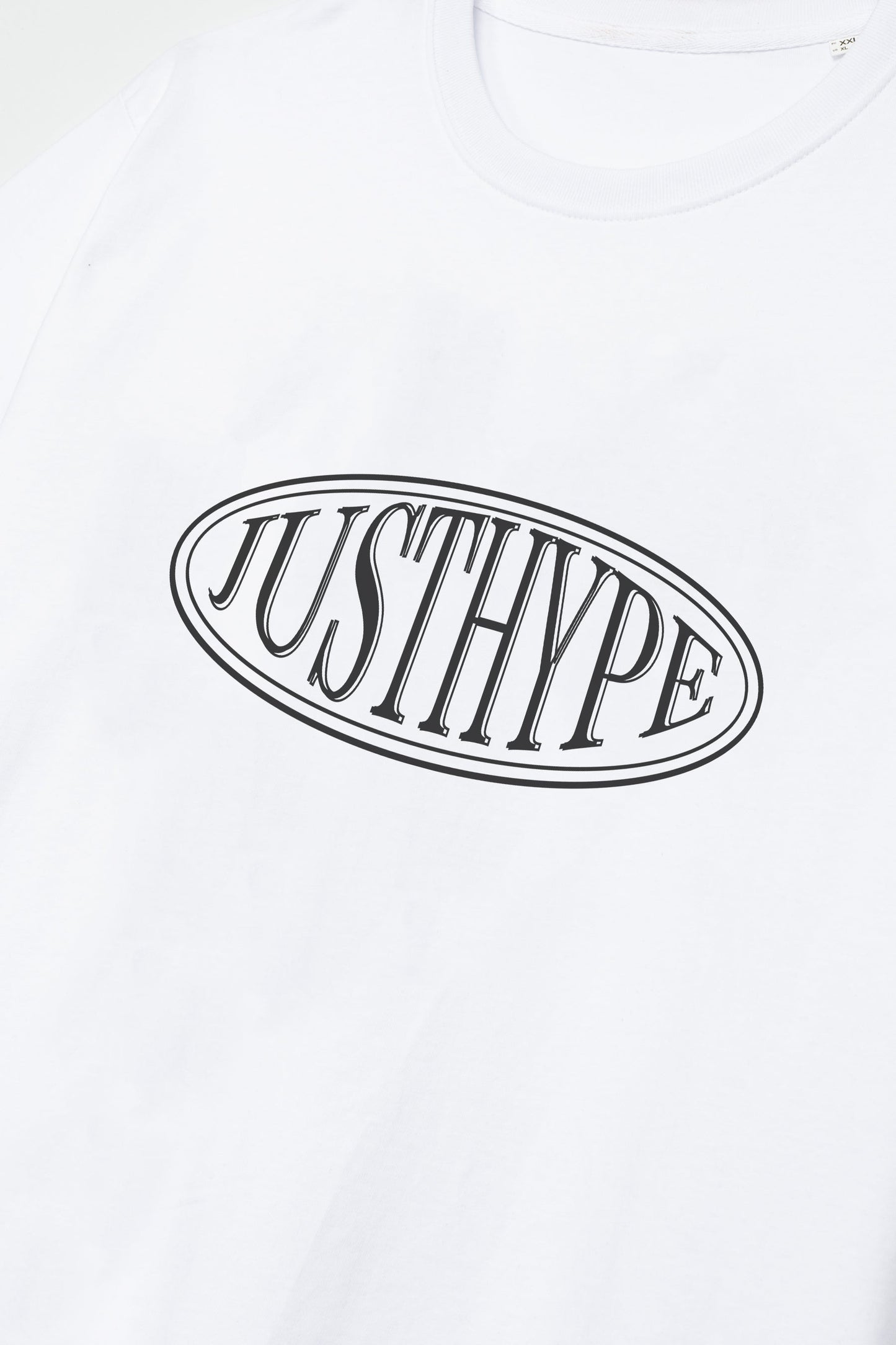 HYPE UNISEX WHITE JH OVAL T-SHIRT