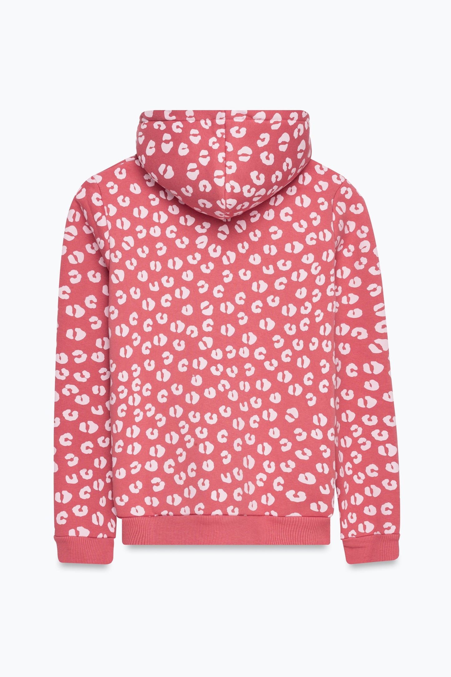 HYPE GIRLS PINK TONAL LEOPARD ZIP UP HOODIE