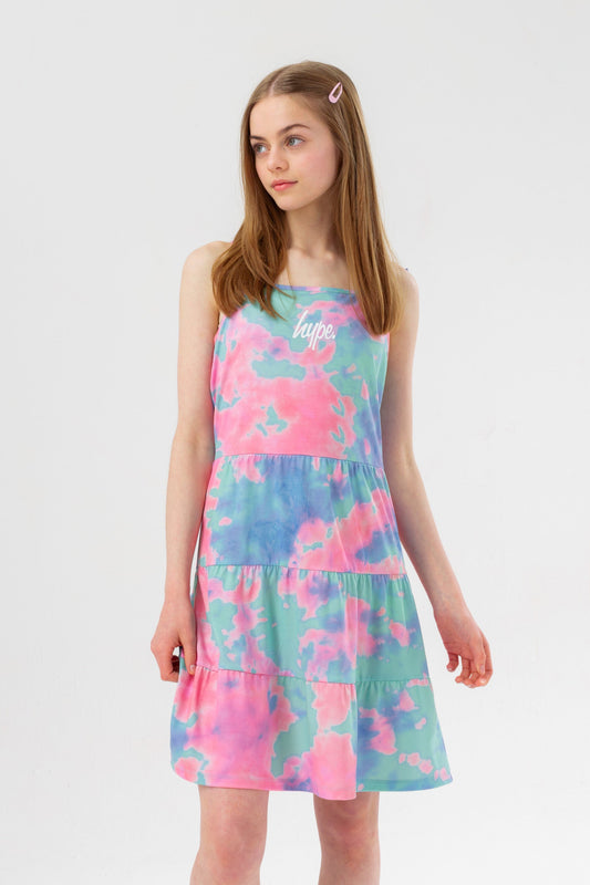 HYPE GIRLS TIE DYE BEACH DRESS