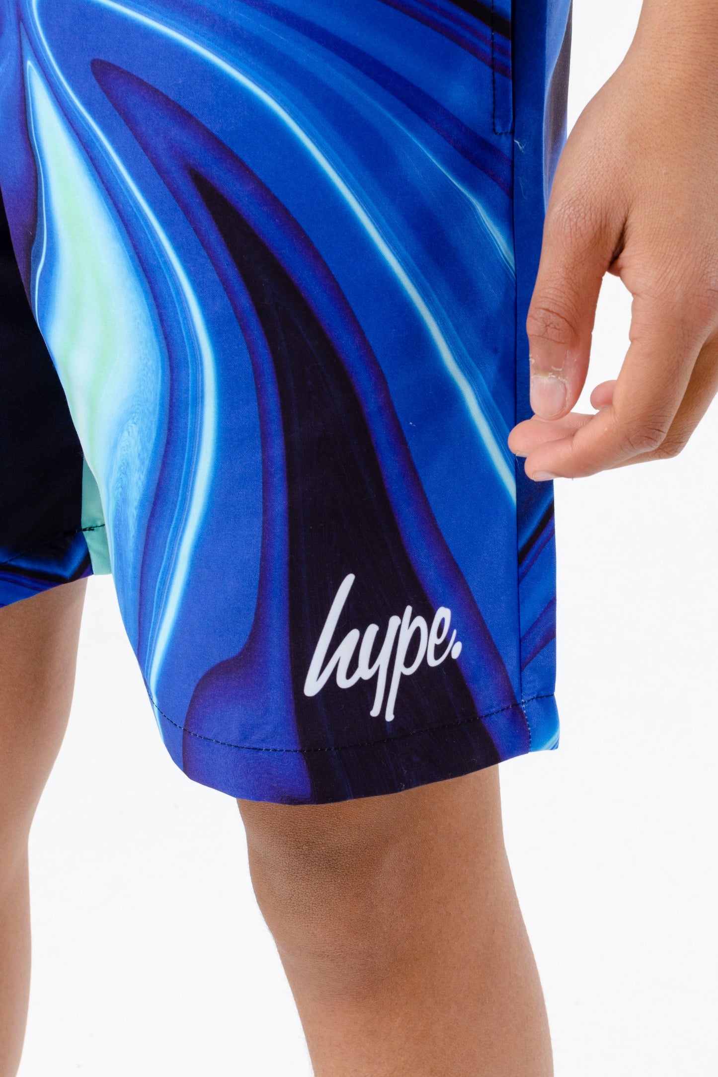 HYPE BOYS MARBLE SWIRL SWIM SHORTS