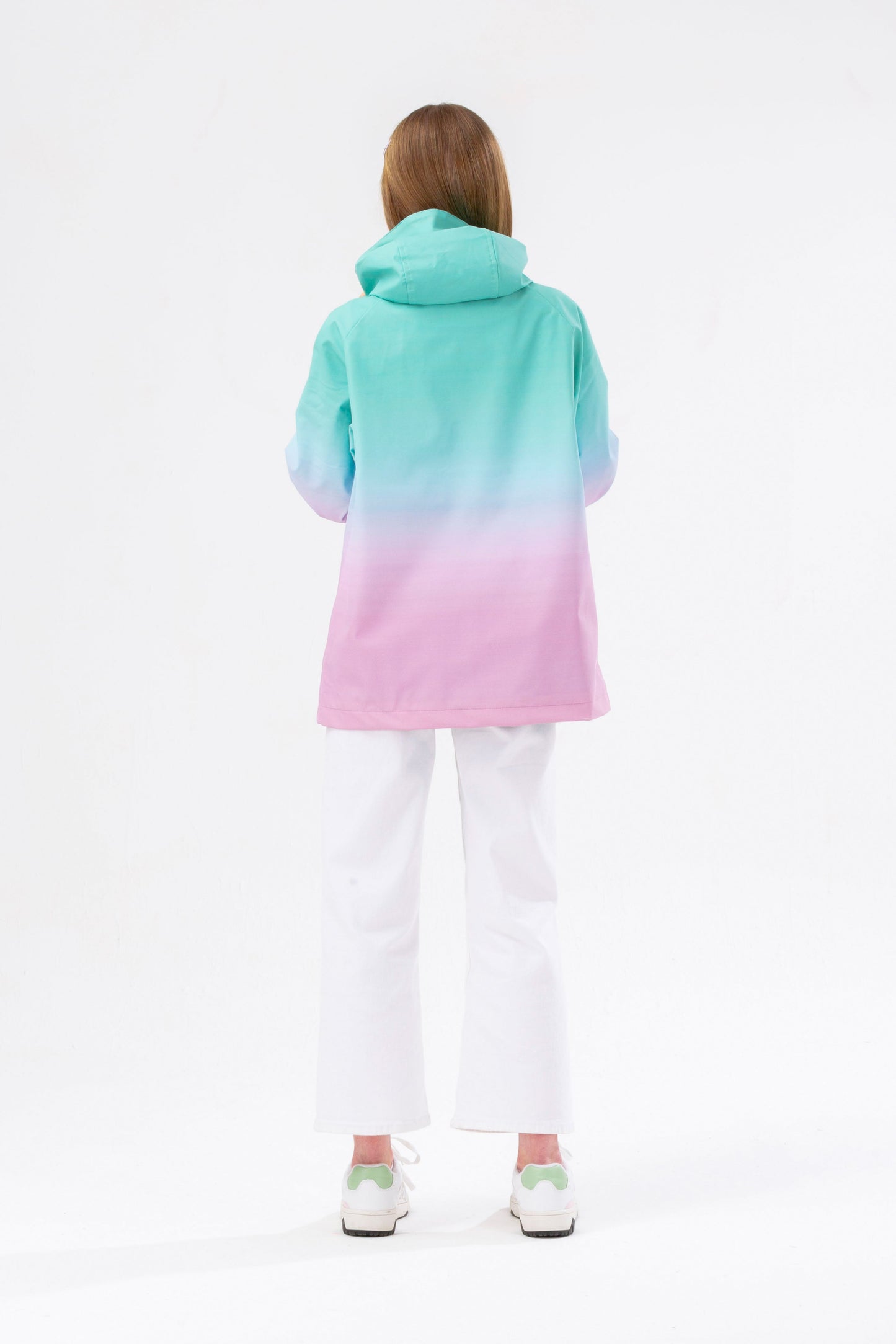 HYPE GIRLS MINT FADE RAINCOAT JACKET